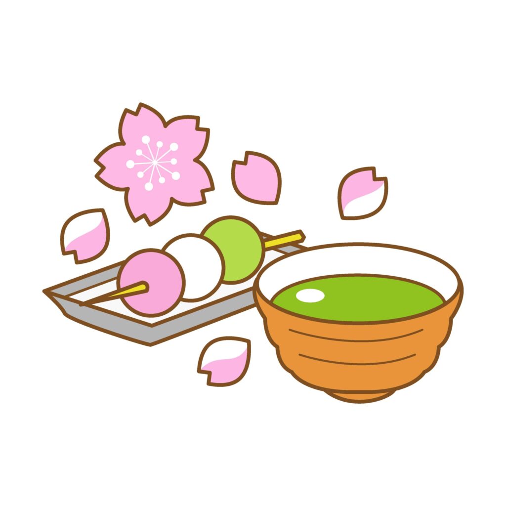 春のお花見シーズンに使えるイラ