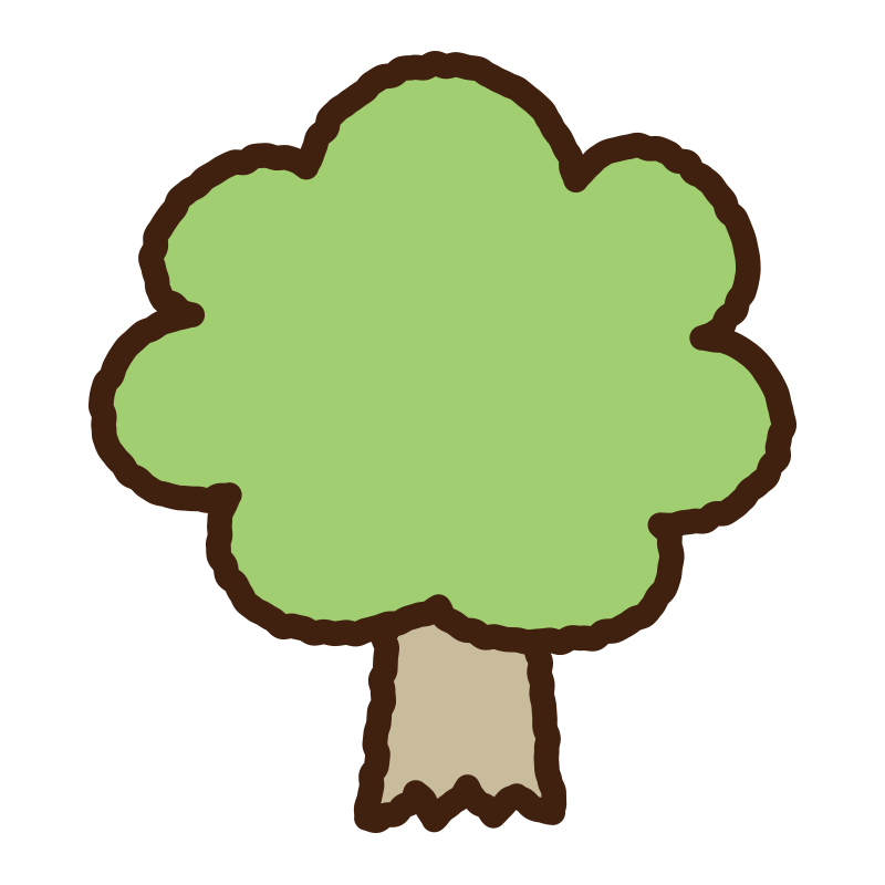 一本の木をシンプルに表現した、