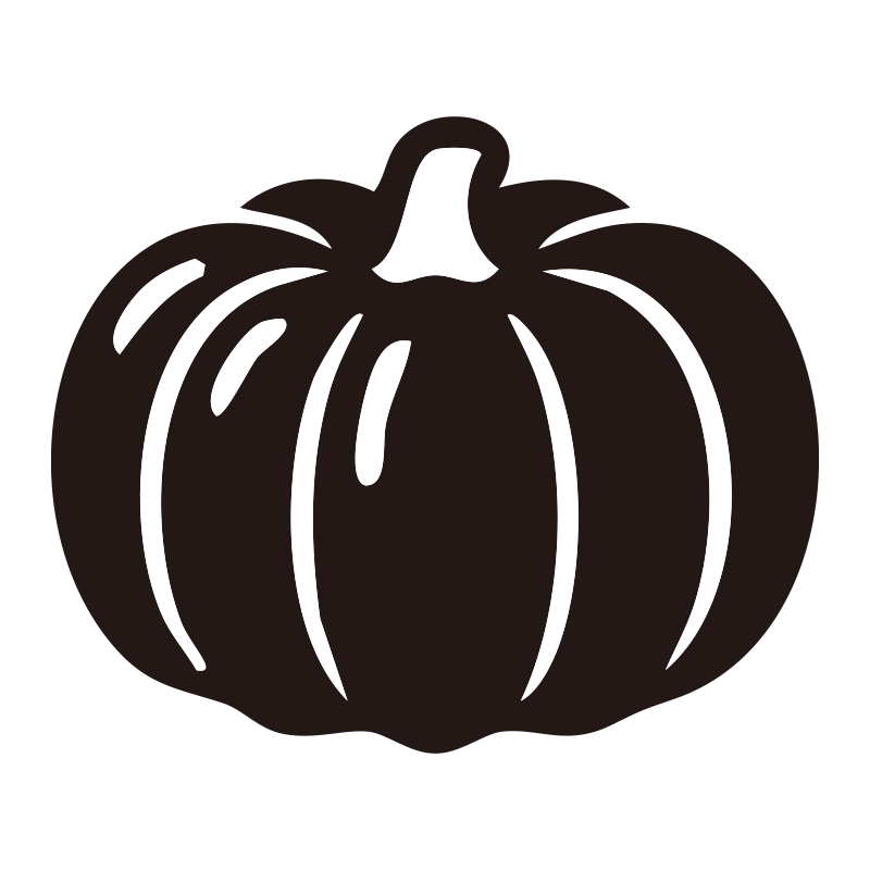 かぼちゃを描いたシンプルなモノ