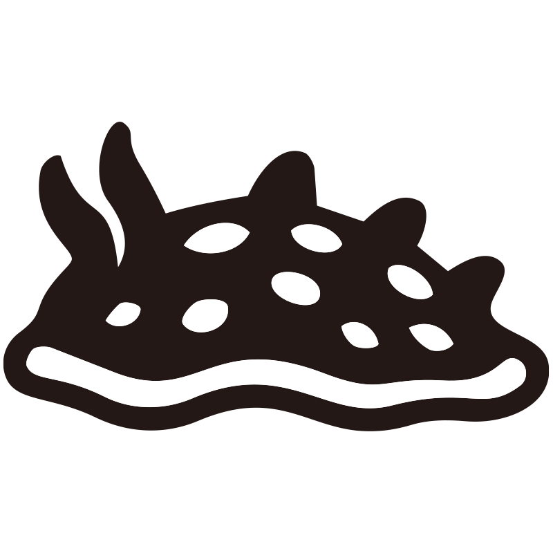 うみうしをシンプルに描いた、透