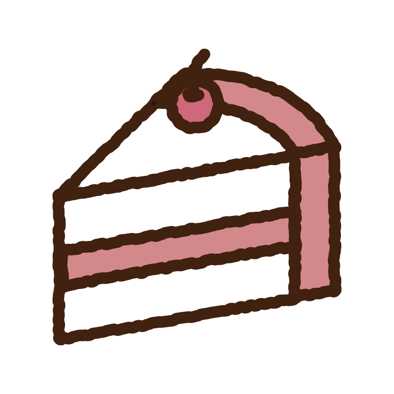 美味しそうなショートケーキを象