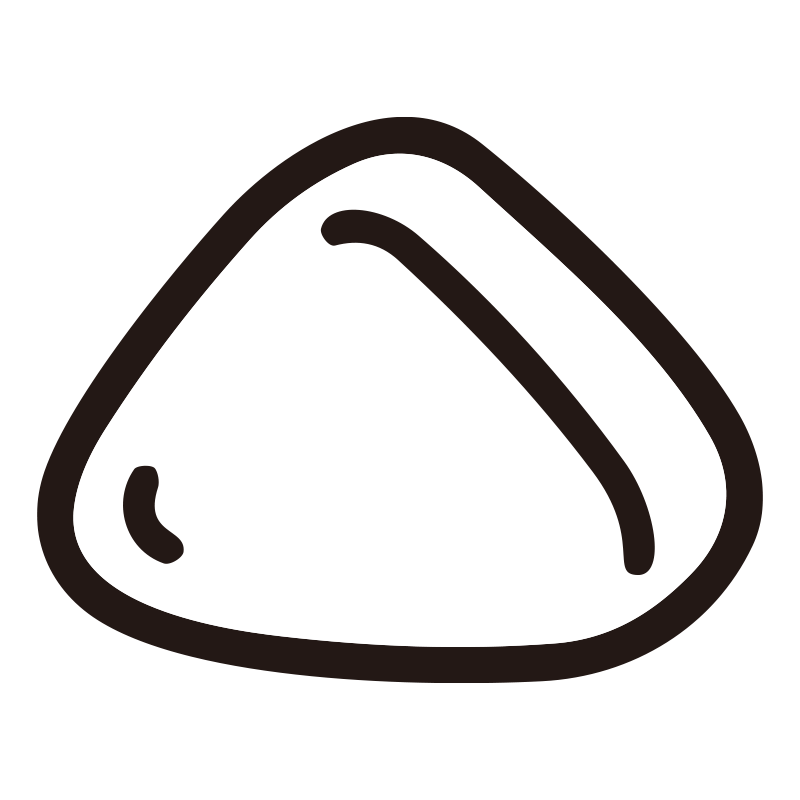 あぶらあげを描いたシンプルなモ