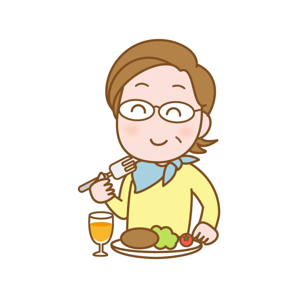 人物のイラストです。 おひとり