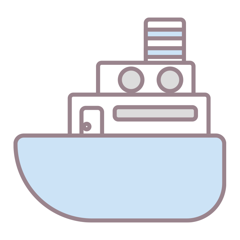 船を描いた､手書き風の温かみが