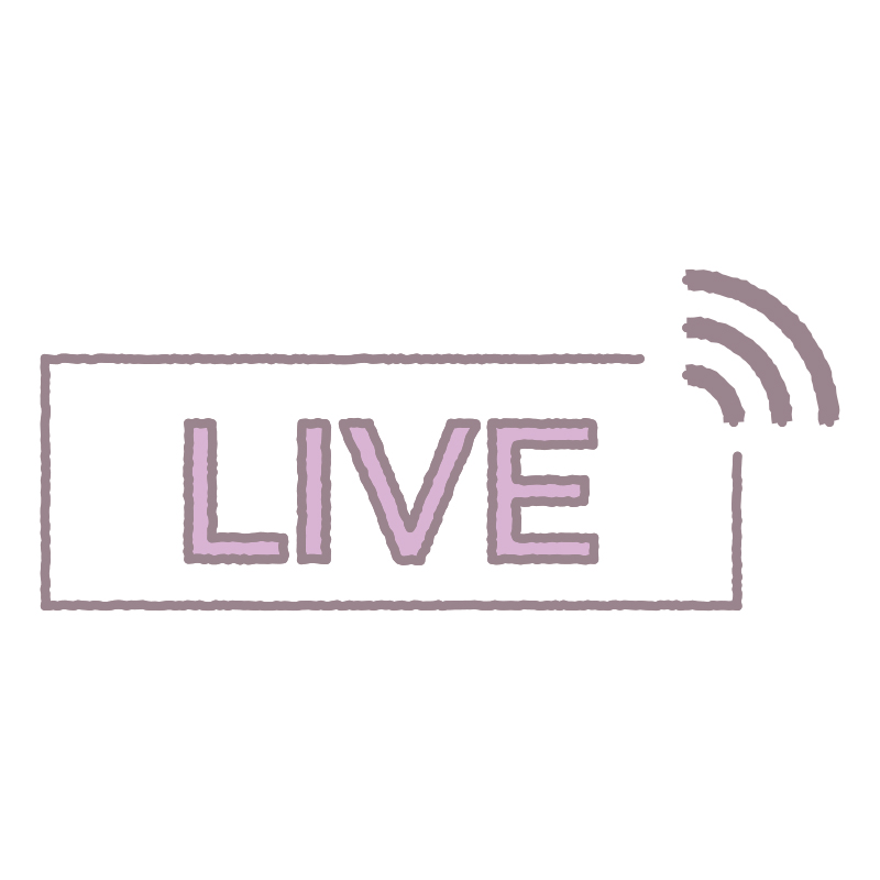 ライブを描いた､手書き風の温か