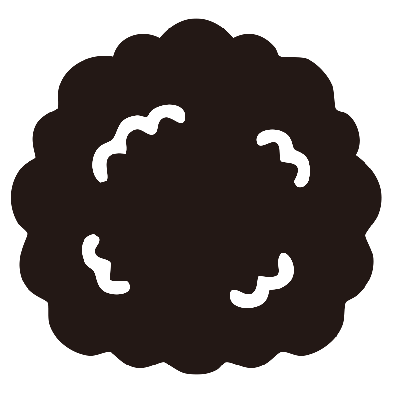 ネモフィラを描いたシンプルなモ