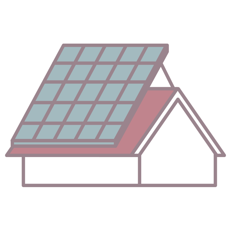 ソーラーパネルを描いた､手書き