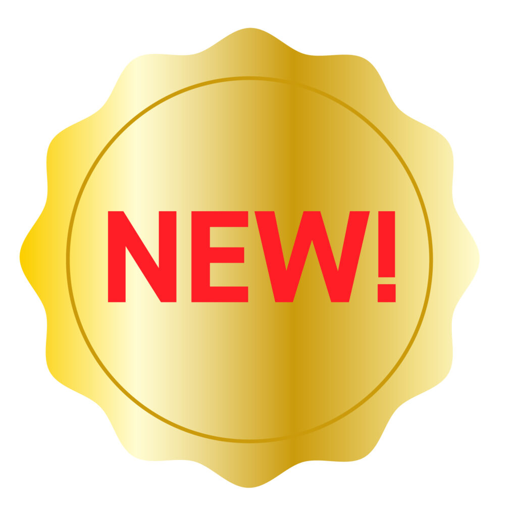 金色のNEWアイコン（ニュー・