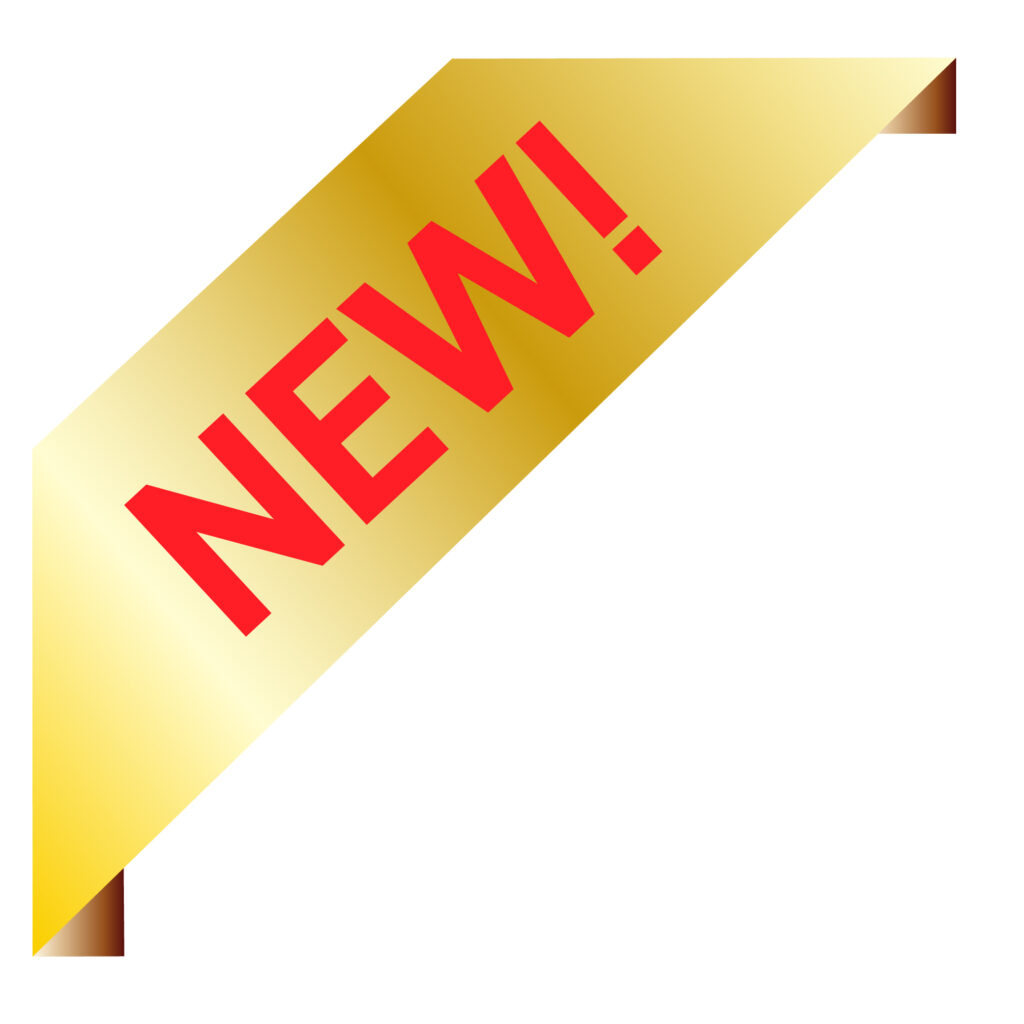 金色のリボン型NEWアイコン（