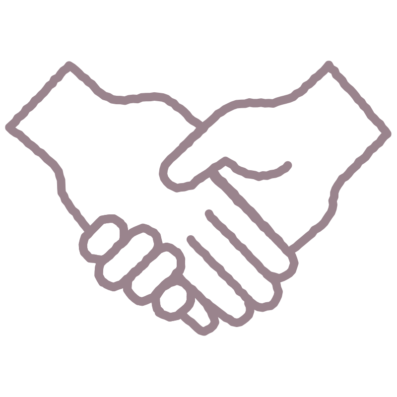 和解を描いた､手書き風の温かみ