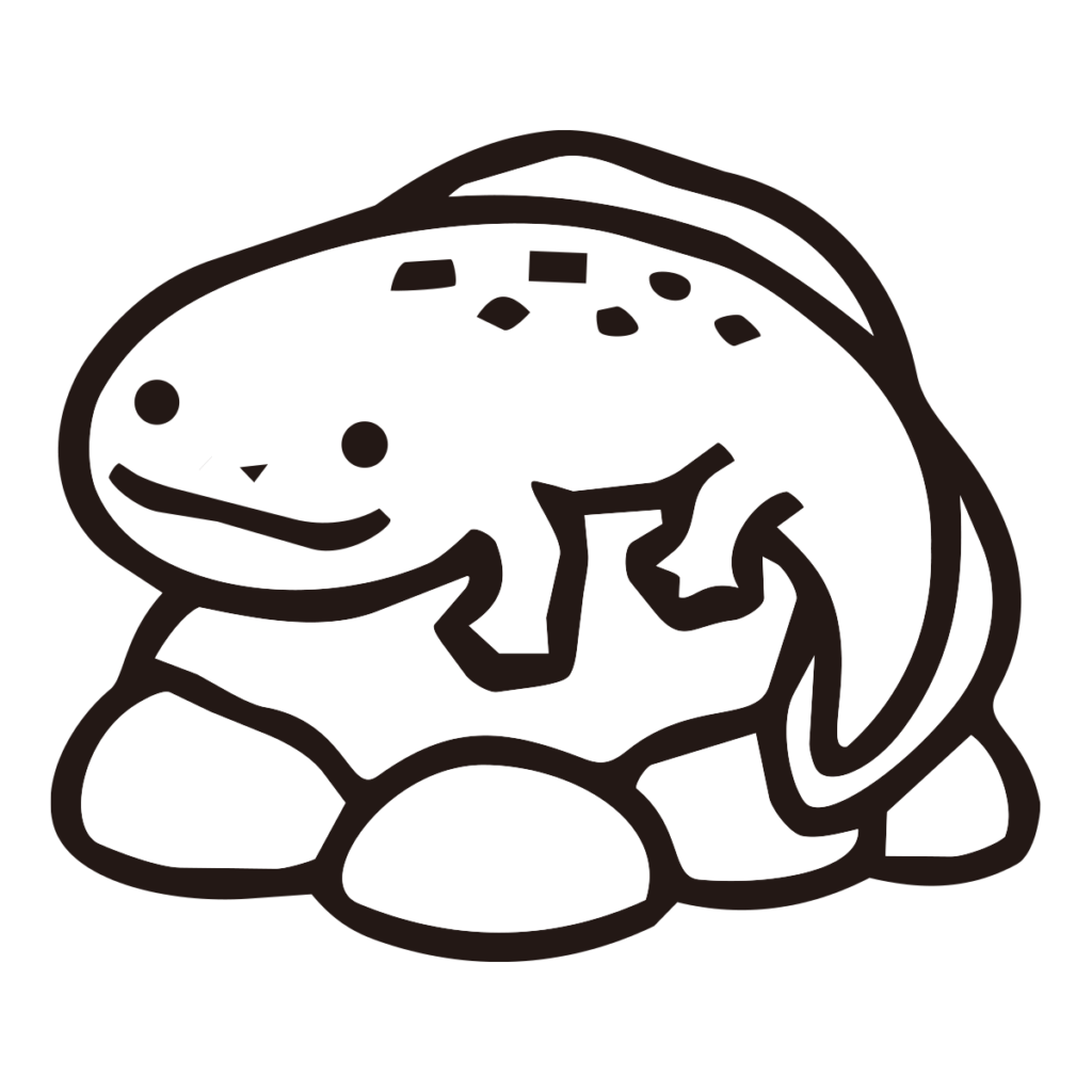 オオサンショウウオを描いたシン