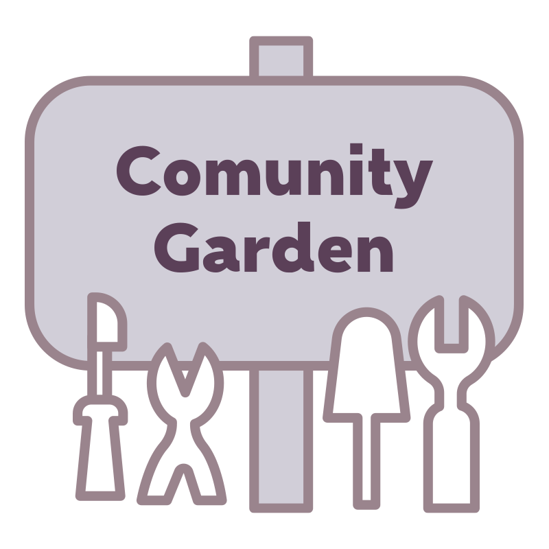 コミュニティガーデンを描いた､