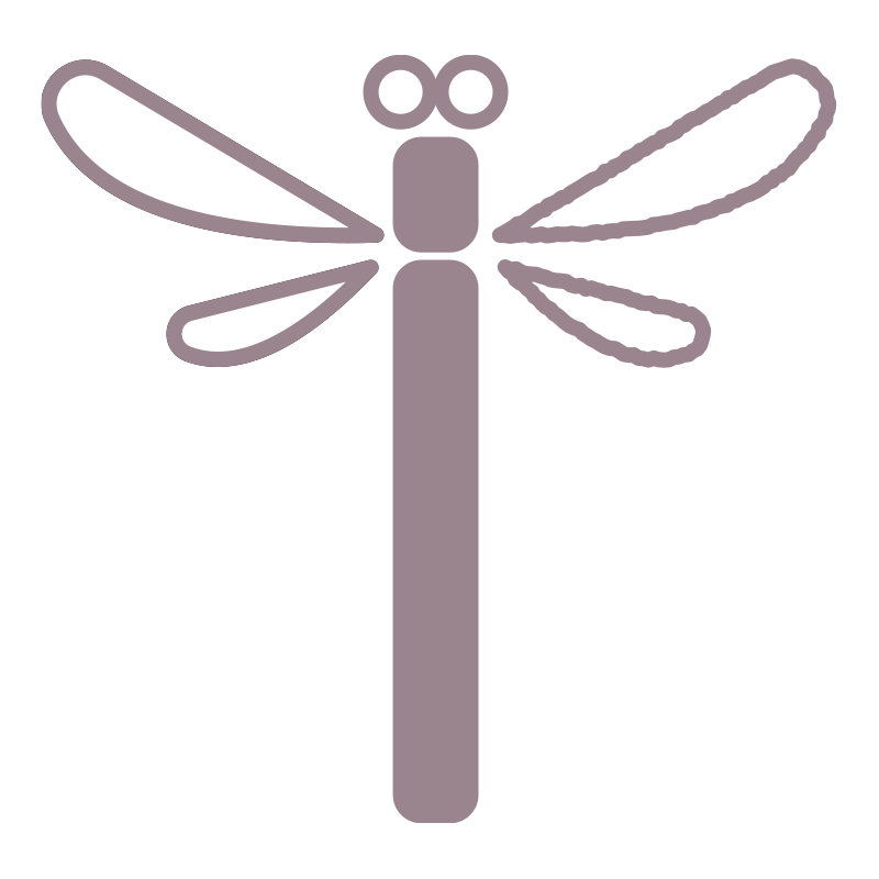 とんぼを描いた､手書き風の温か