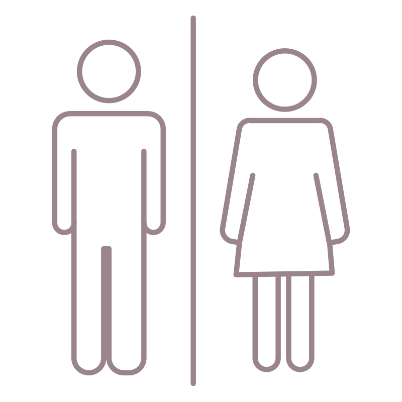 男女を描いた､手書き風の温かみ