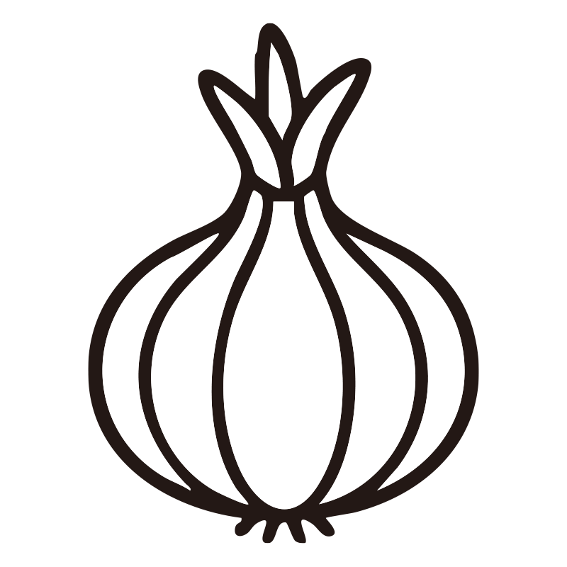たまねぎを描いたシンプルなモノ