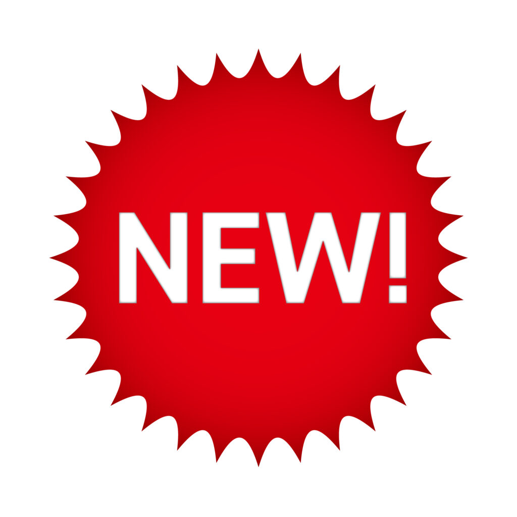 赤色の爆発型NEWアイコン（ニ