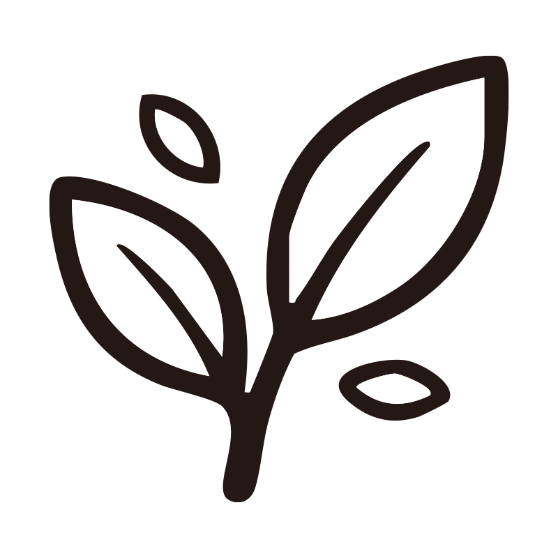 お茶トーストを描いたシンプルな