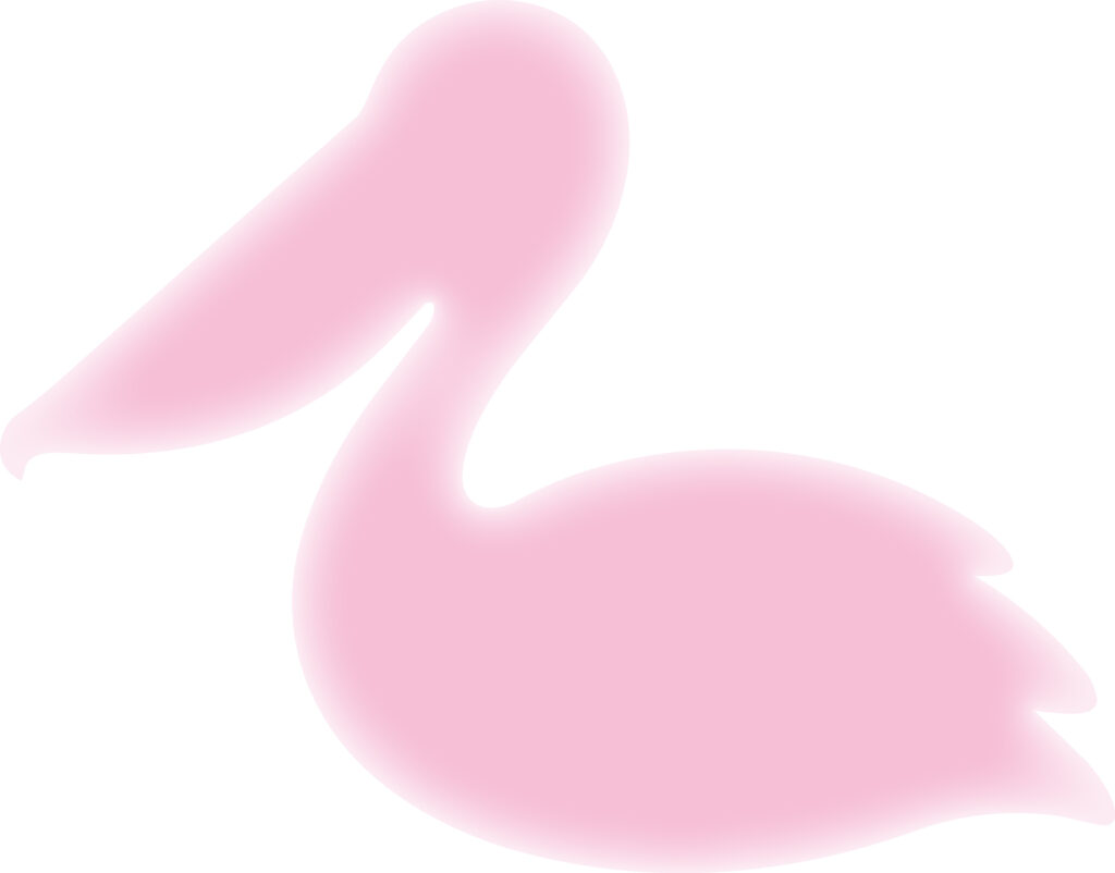 かわいい配色の「ペリカン」のシ