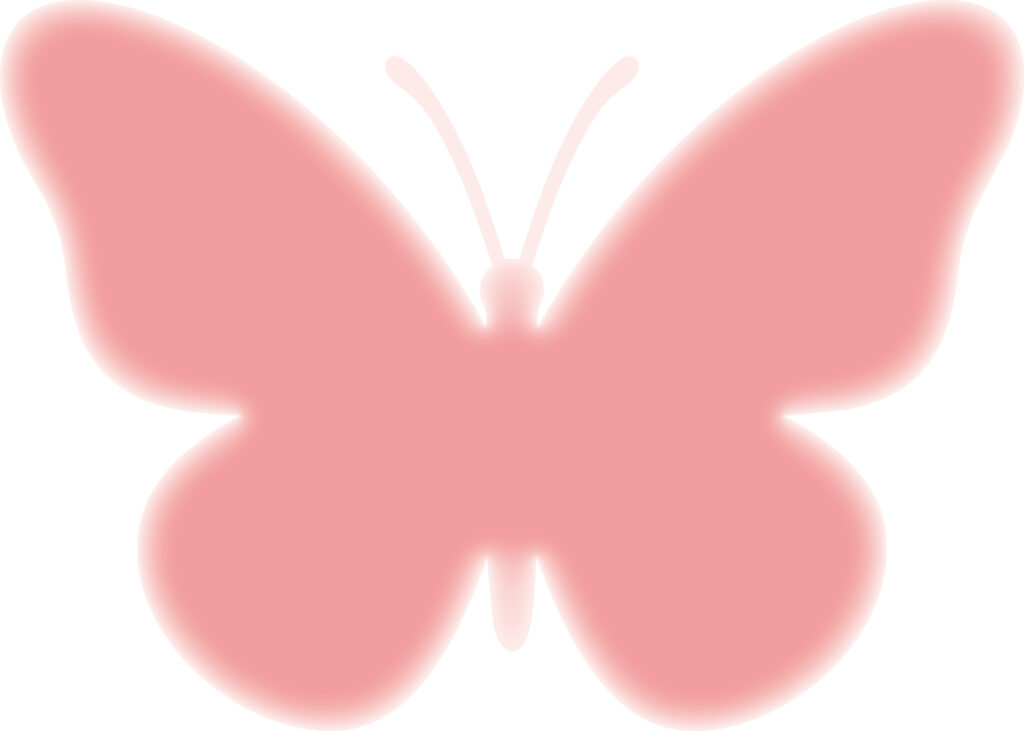 かわいい配色の「ちょう」のシル