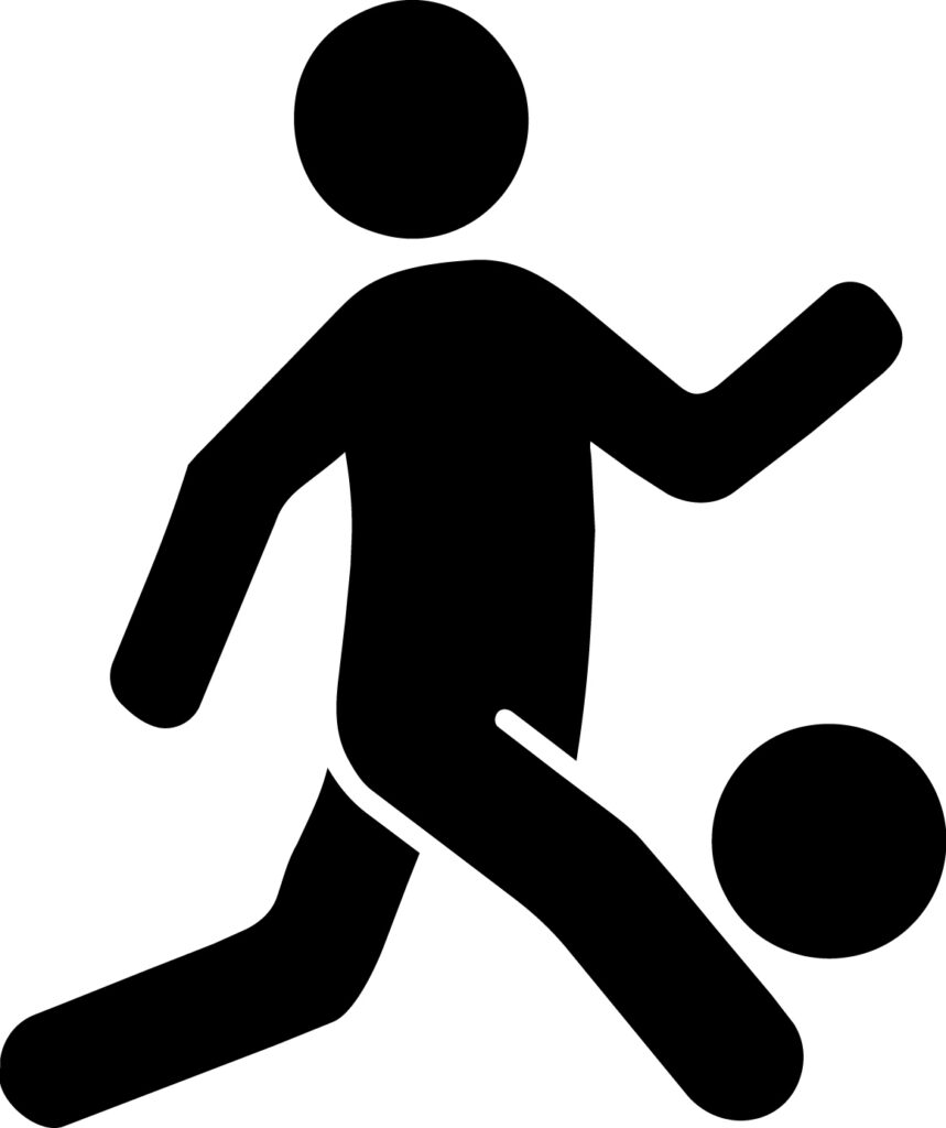 「フットボール」棒人間のかわい