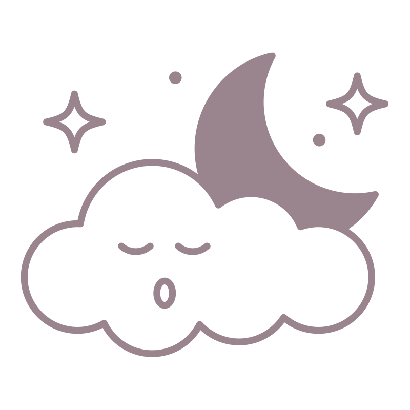 スリープケアを描いた､手書き風