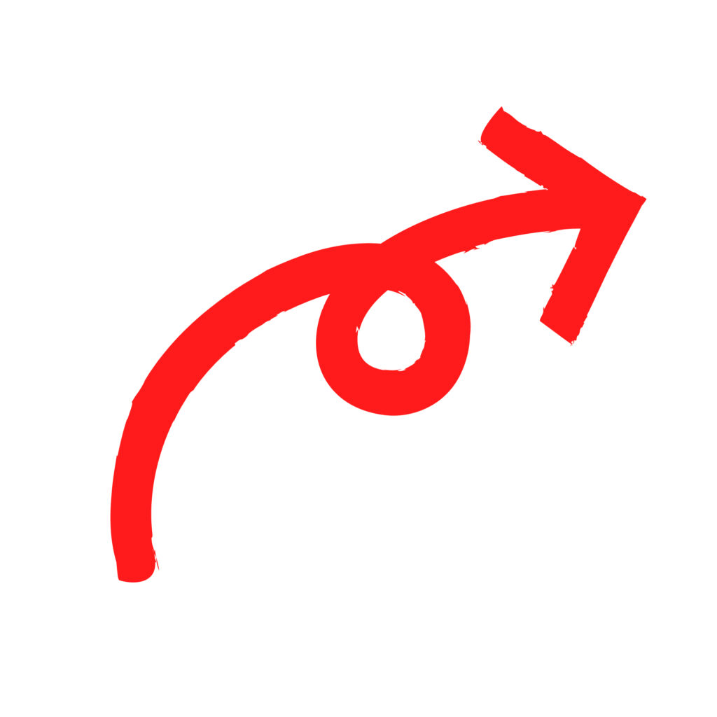 赤色のサインペンで書いたような