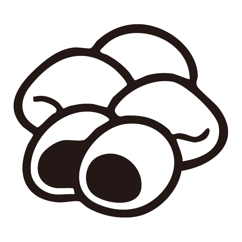 羽二重餅を描いたシンプルなモノ