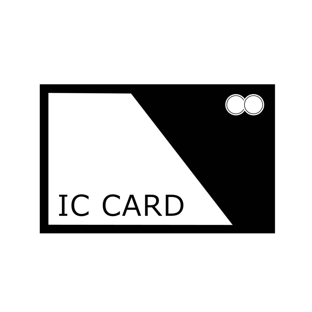 交通系ICカードの形状をわかり