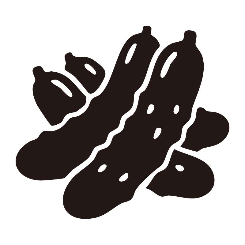 きゅうりを描いたシンプルなモノ
