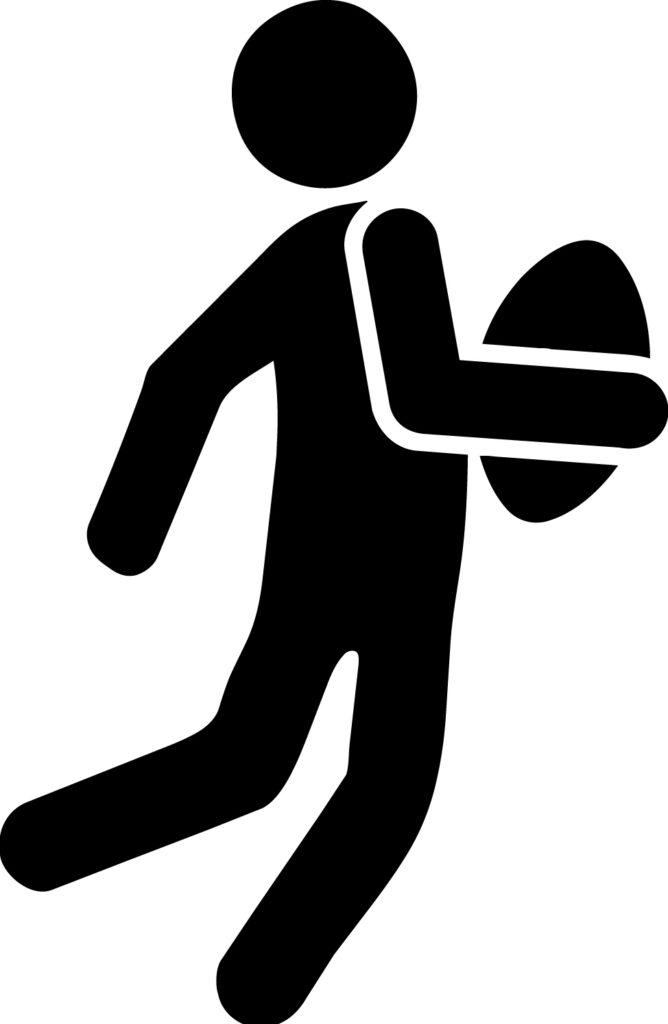 「ラグビー」棒人間のかわいいア