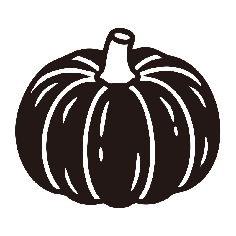 かぼちゃを描いたシンプルなモノ