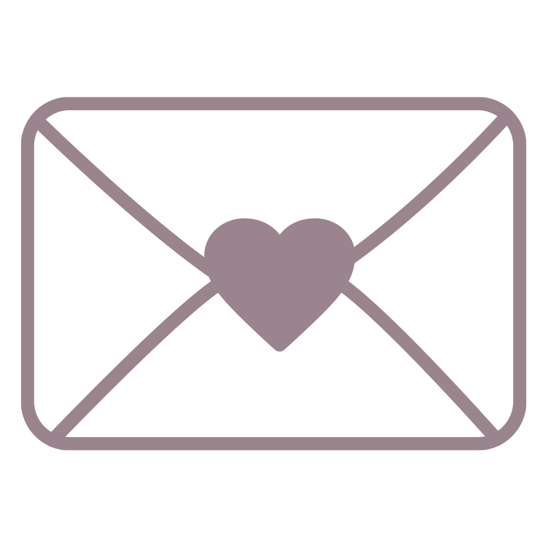 レターを描いた､手書き風の温か