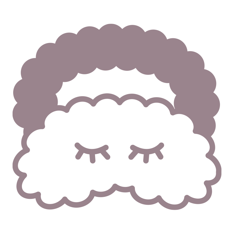 スリープマスクを描いた､手書き