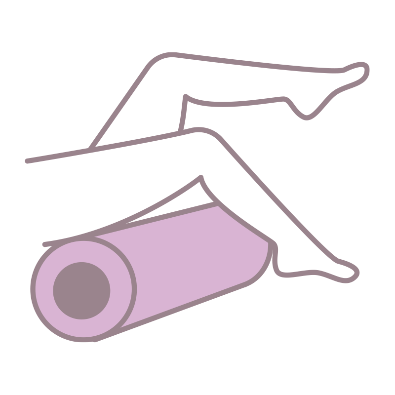 ピラティスとフォームローラーを