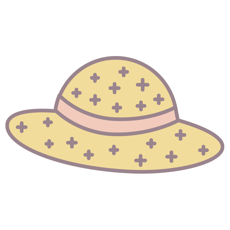 帽子を描いた､手書き風の温かみ