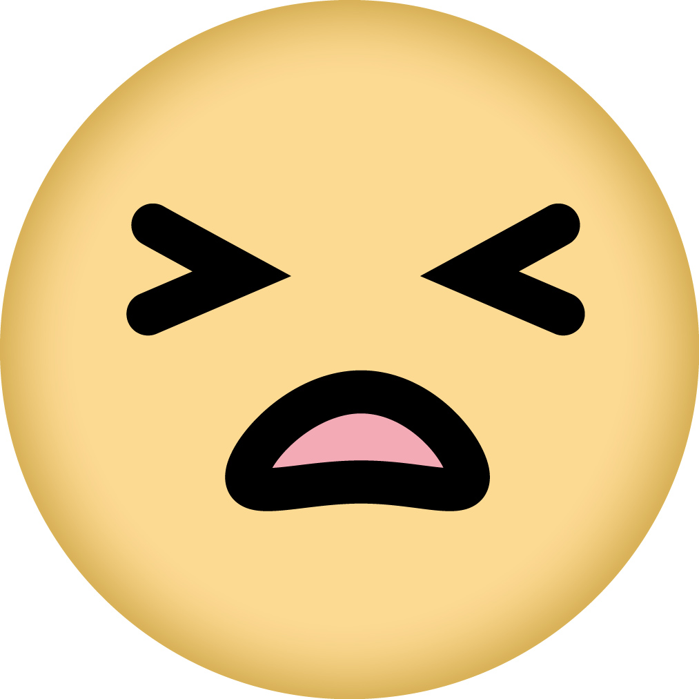 泣いちゃった顔のアイコン素材で