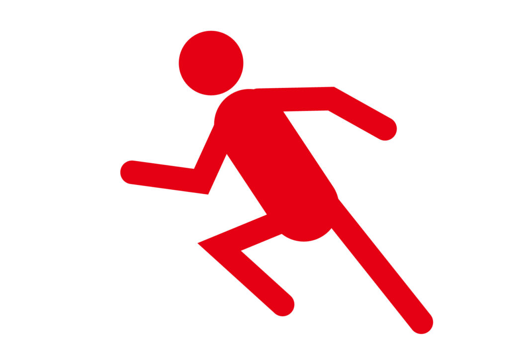 「ダッシュ」棒人間のかわいいア