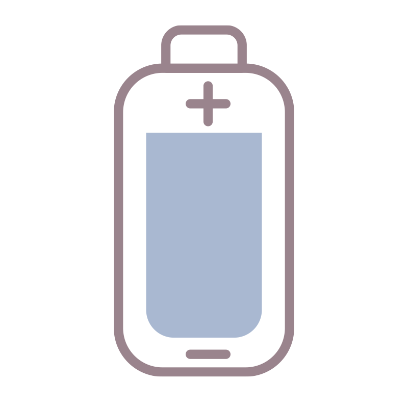 ばってりーを描いた､手書き風の