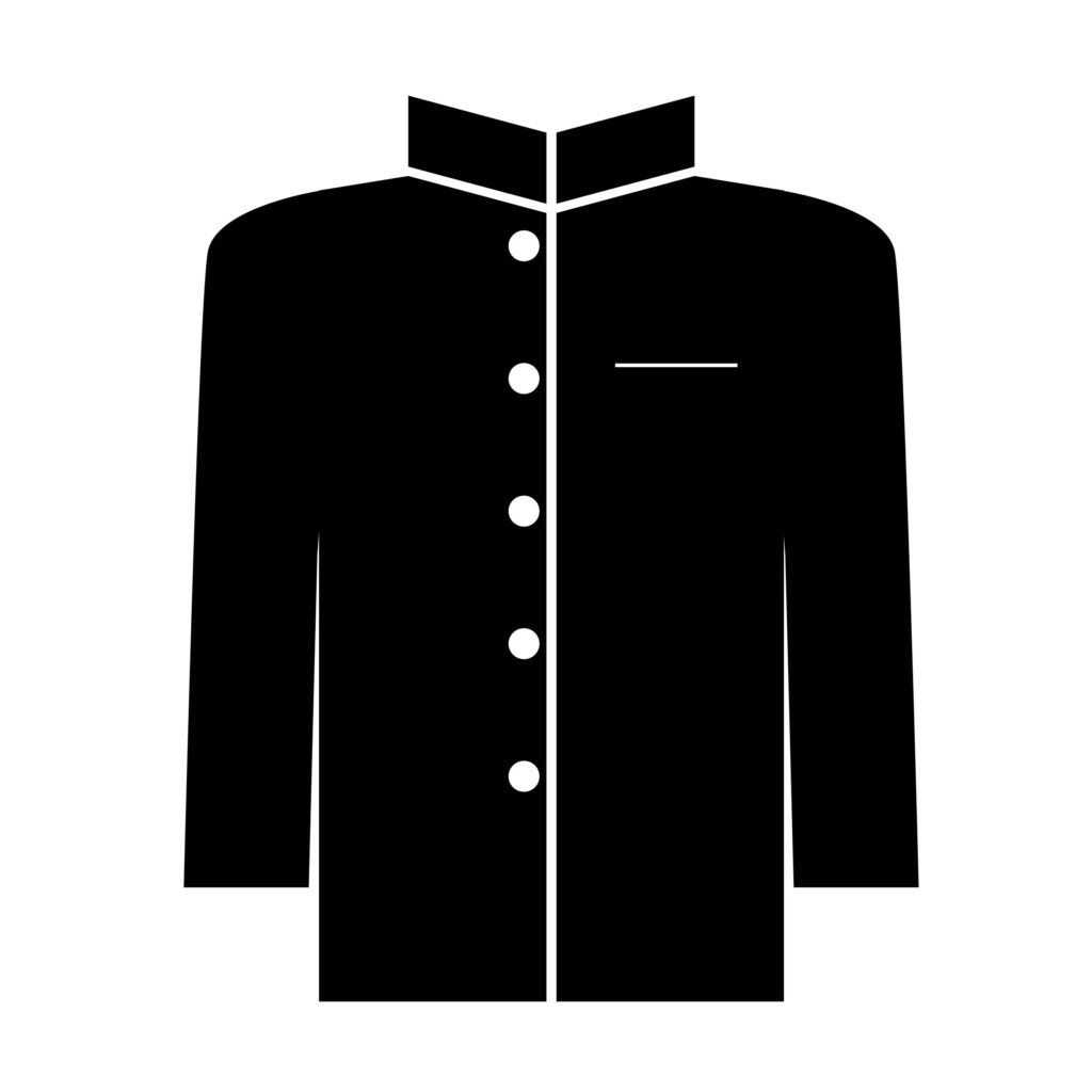 学生らしい端正さが伝わる学ラン