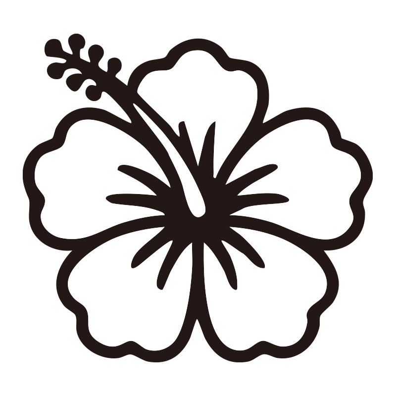 南国を象徴するハイビスカスの花