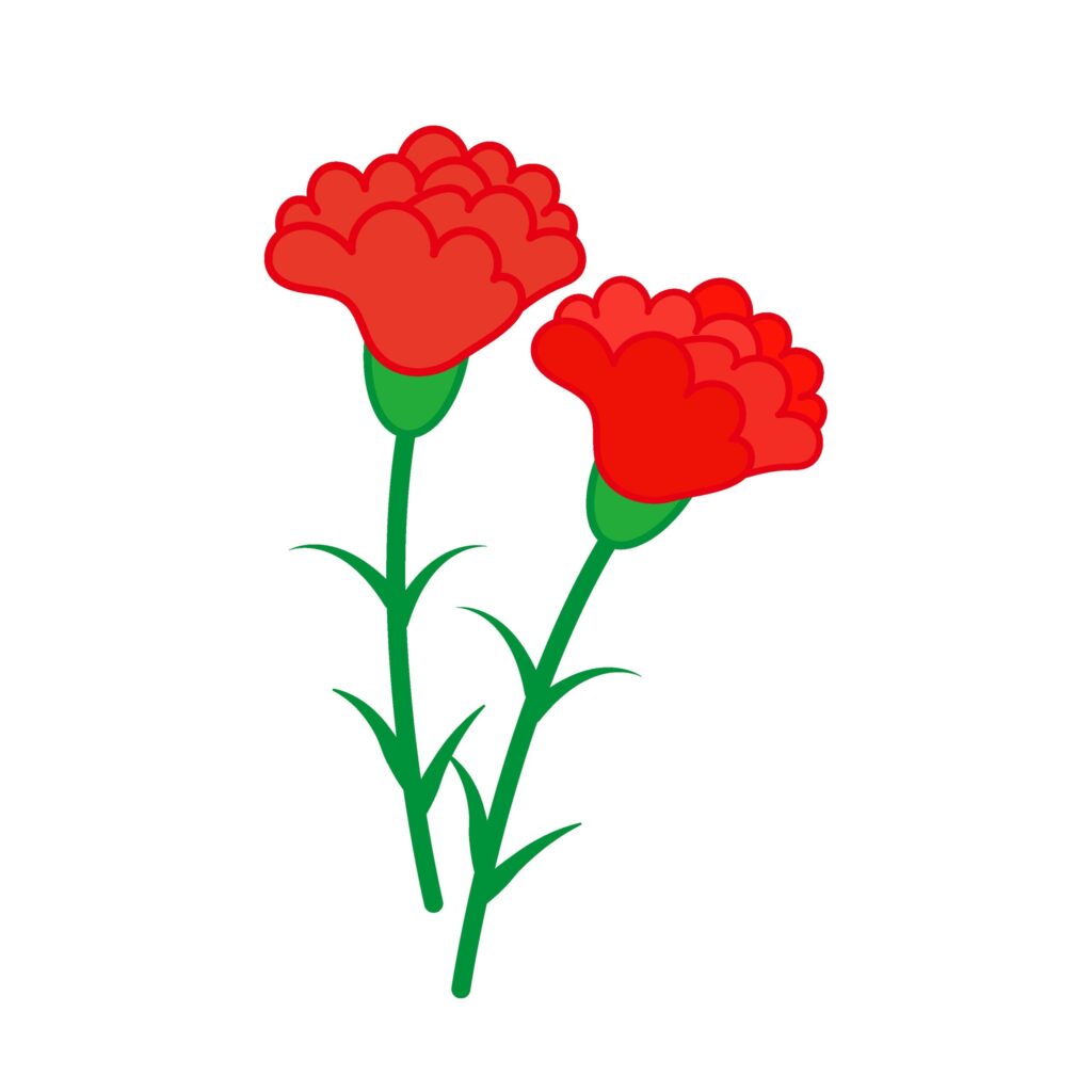 母の日のイメージのイラストです