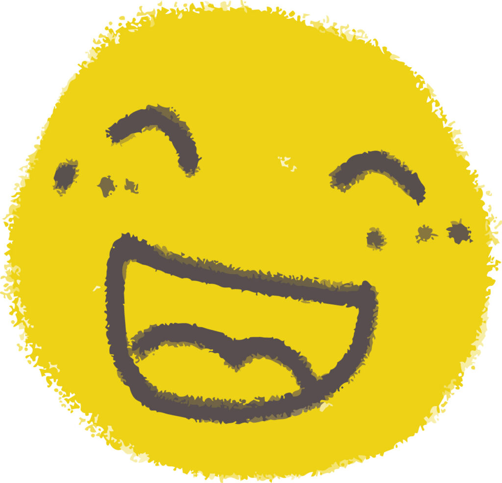 「にこにこ」の落書き風は、デザ