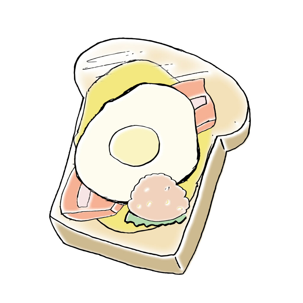 手書きの温かみと、とろけたチー