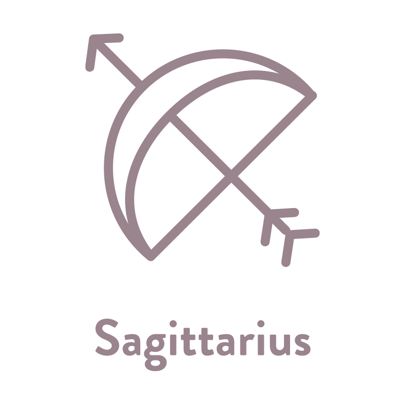 弓矢のモチーフと「Sagitt