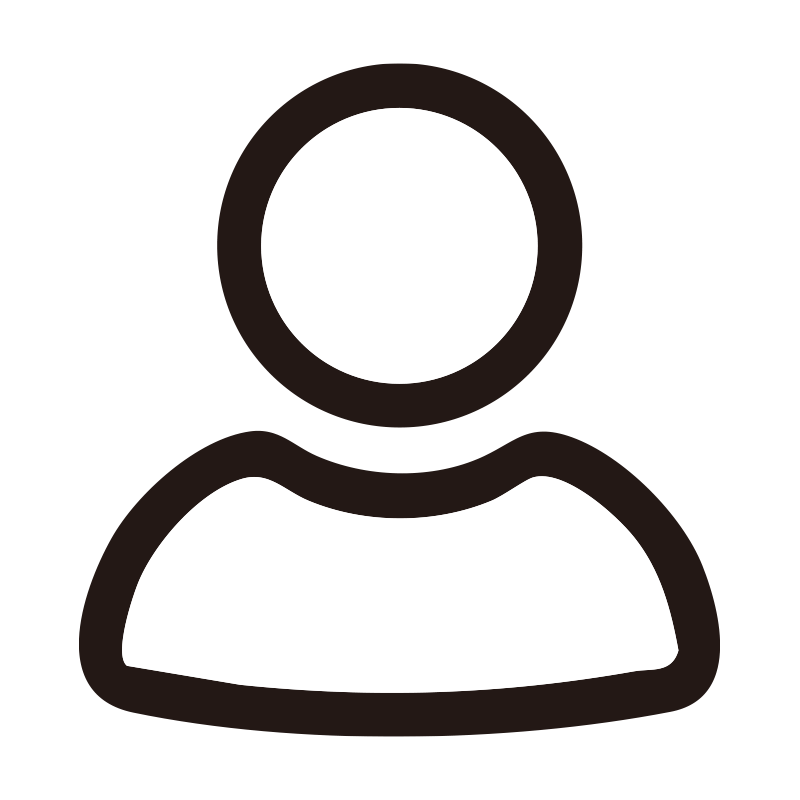 プロフィールを描いたシンプルな