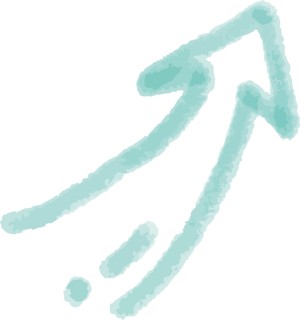 「矢印」の落書き風は、デザイン
