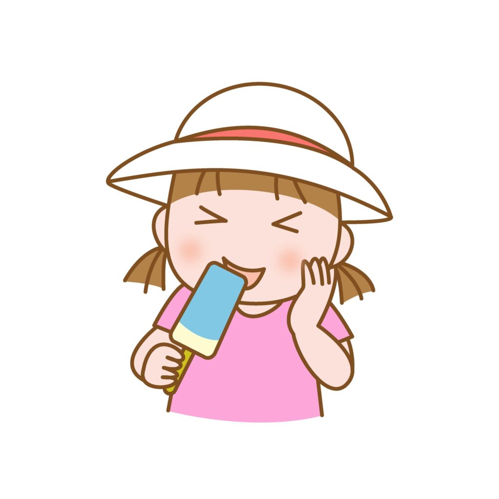 人物のイラスト素材です。 夏休
