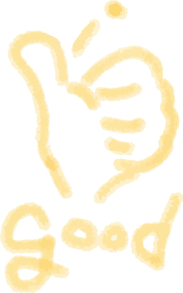 「good」の落書き風は、デザ