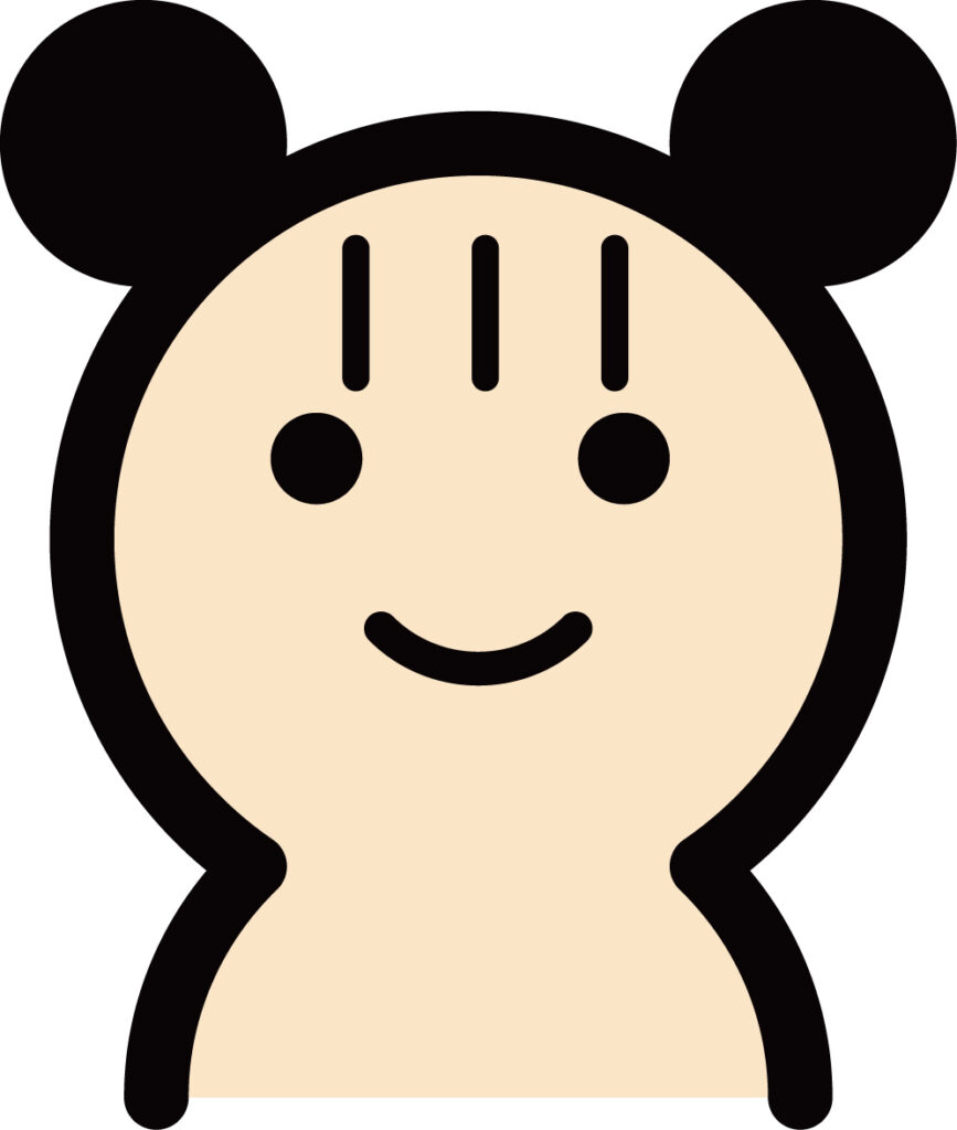 お団子ヘアのかわいい女子のアイ