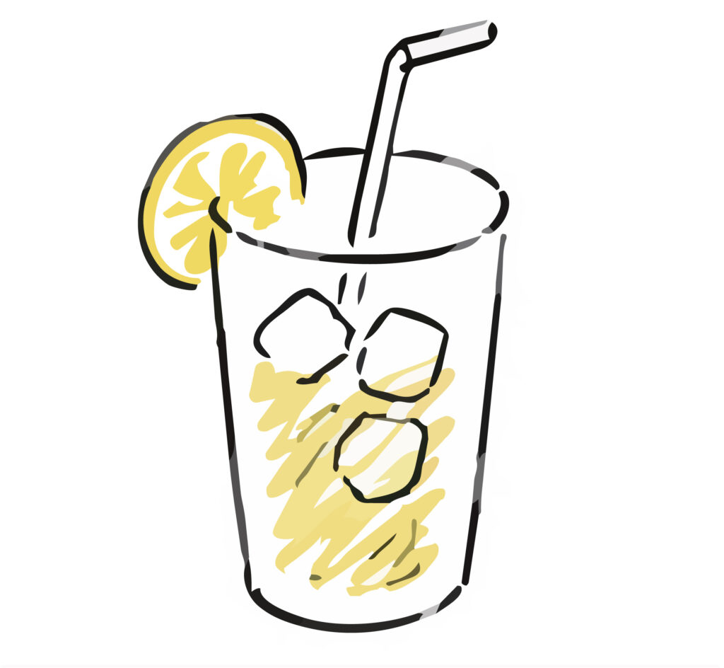 優しい手書き風のタッチで描かれ